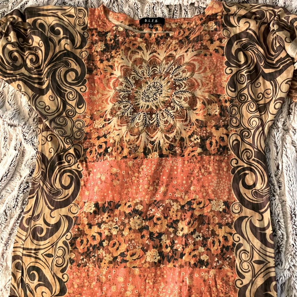 B.L.E.U. Blouse, size L